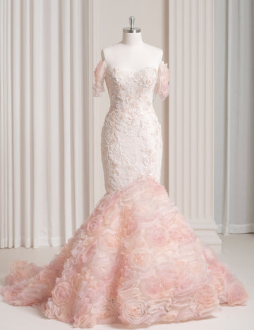 SS27 Off Shoulder Mermaid Bridal Dress Manufacturer