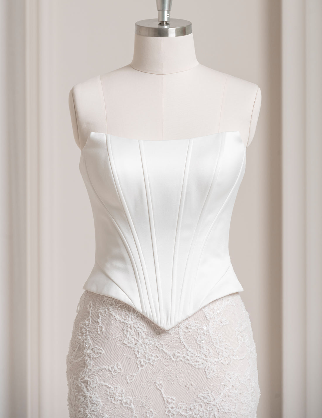 SS27 Clean Satin Mermaid Wedding Dress Wholesale
