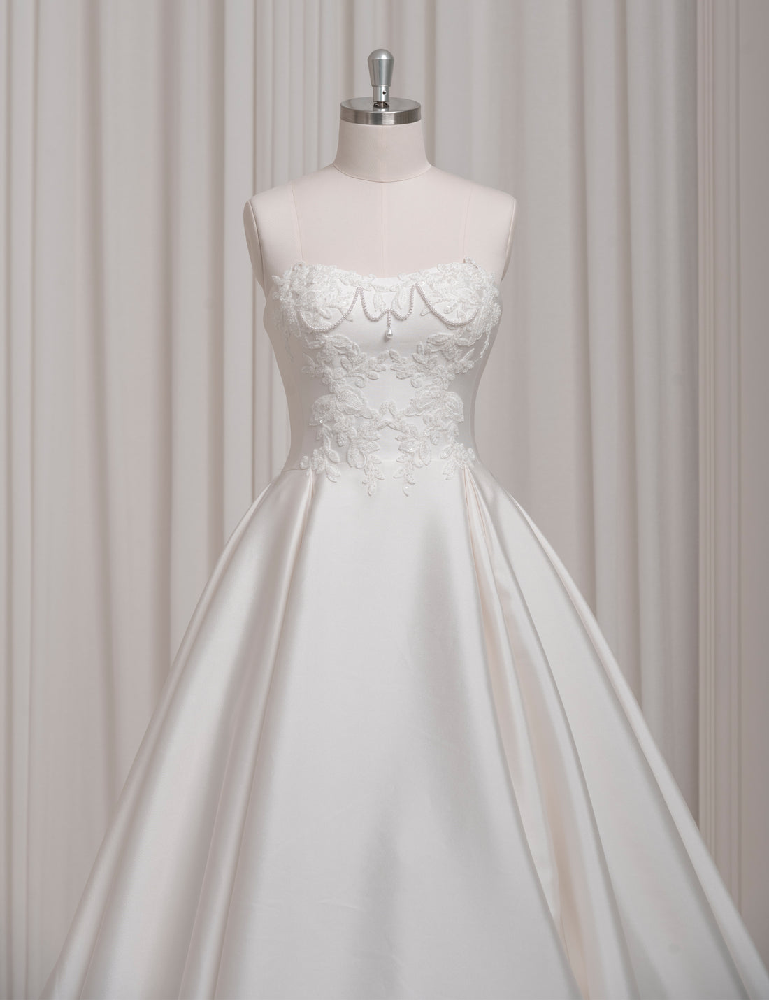 SS27 Custom Satin Mermaid Wedding Dress Wholesale