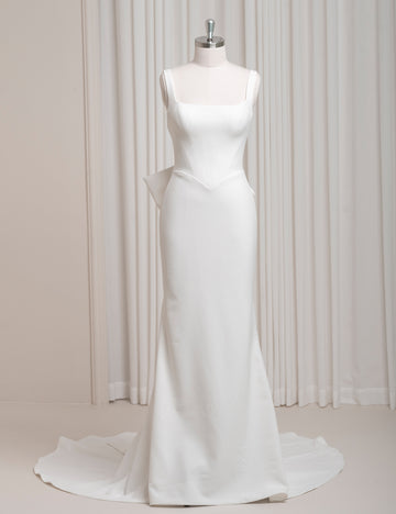 SS27 Minimalist Satin Wedding Dress | B2B Bridal Wholesale