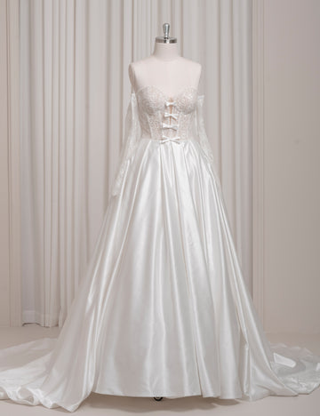 SS27 Romantic Floral Lace Wedding Dress Factory