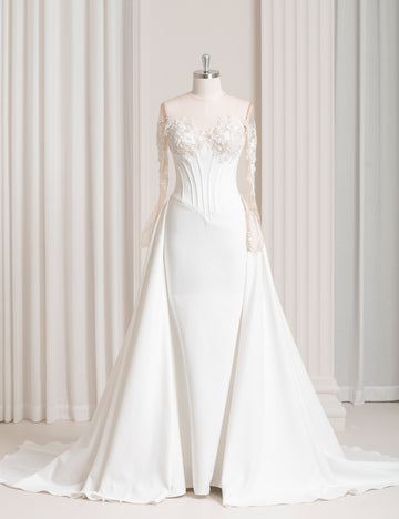 SS27 Romantic Corset Ball Gown Wedding Dress Wholesale