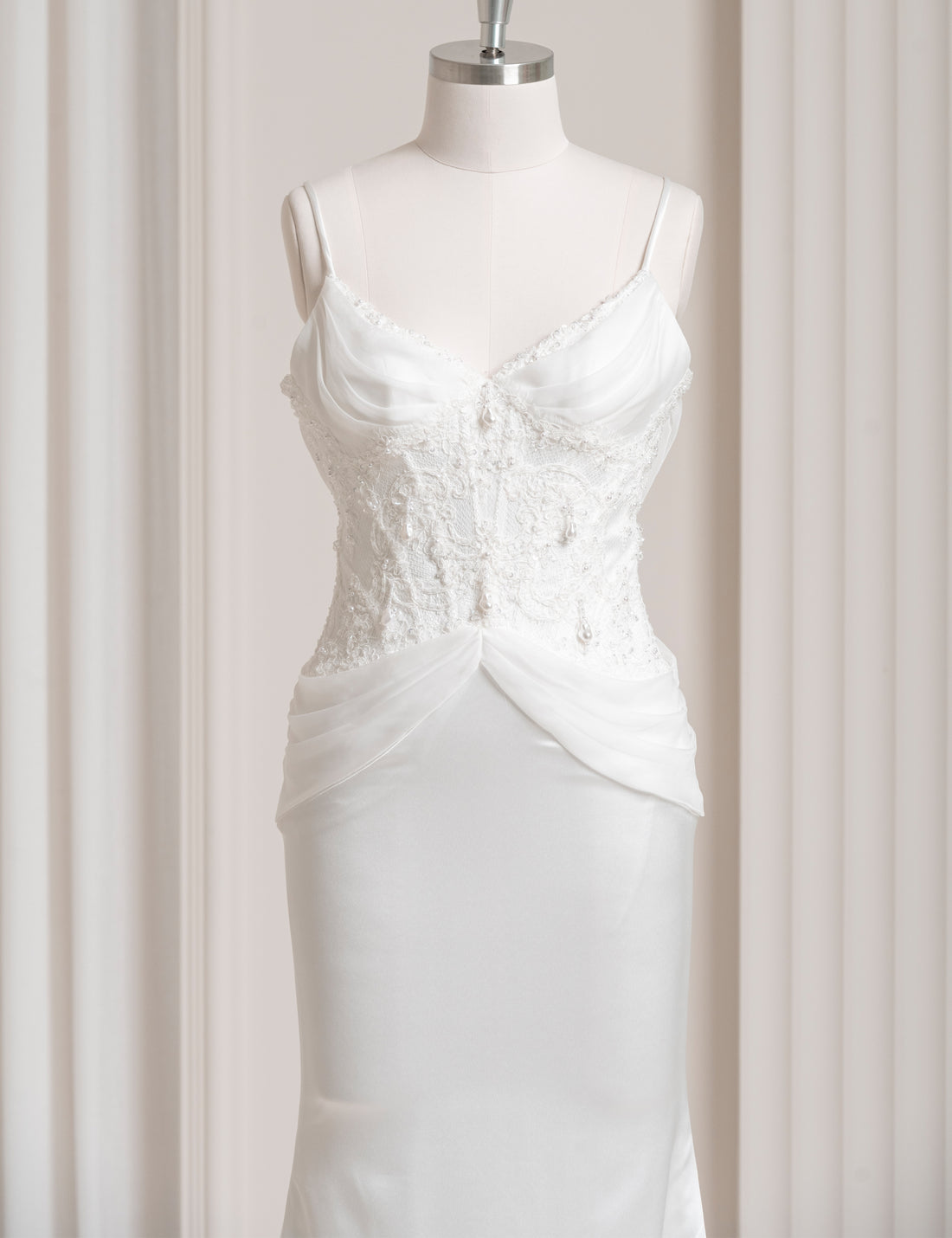 SS27 Custom Beaded Mermaid Wedding Dress Factory