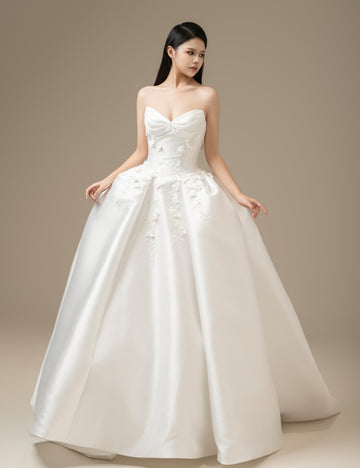 SS27 Clean Satin Bridal Gown | Private Label Wedding Dress