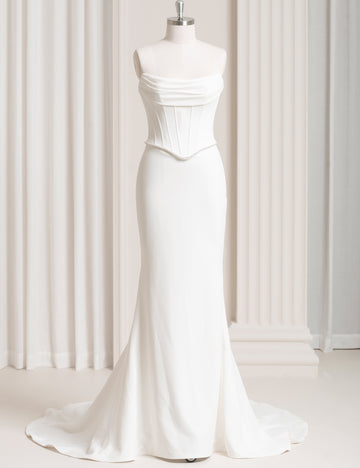 SS27 Romantic Off Shoulder Mermaid Bridal Gown Factory