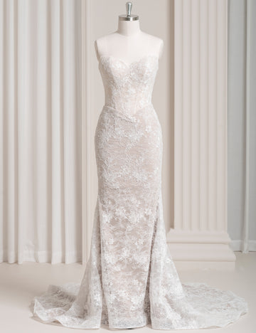 SS27 Soft Lace Wedding Dress Wholesale Supplier