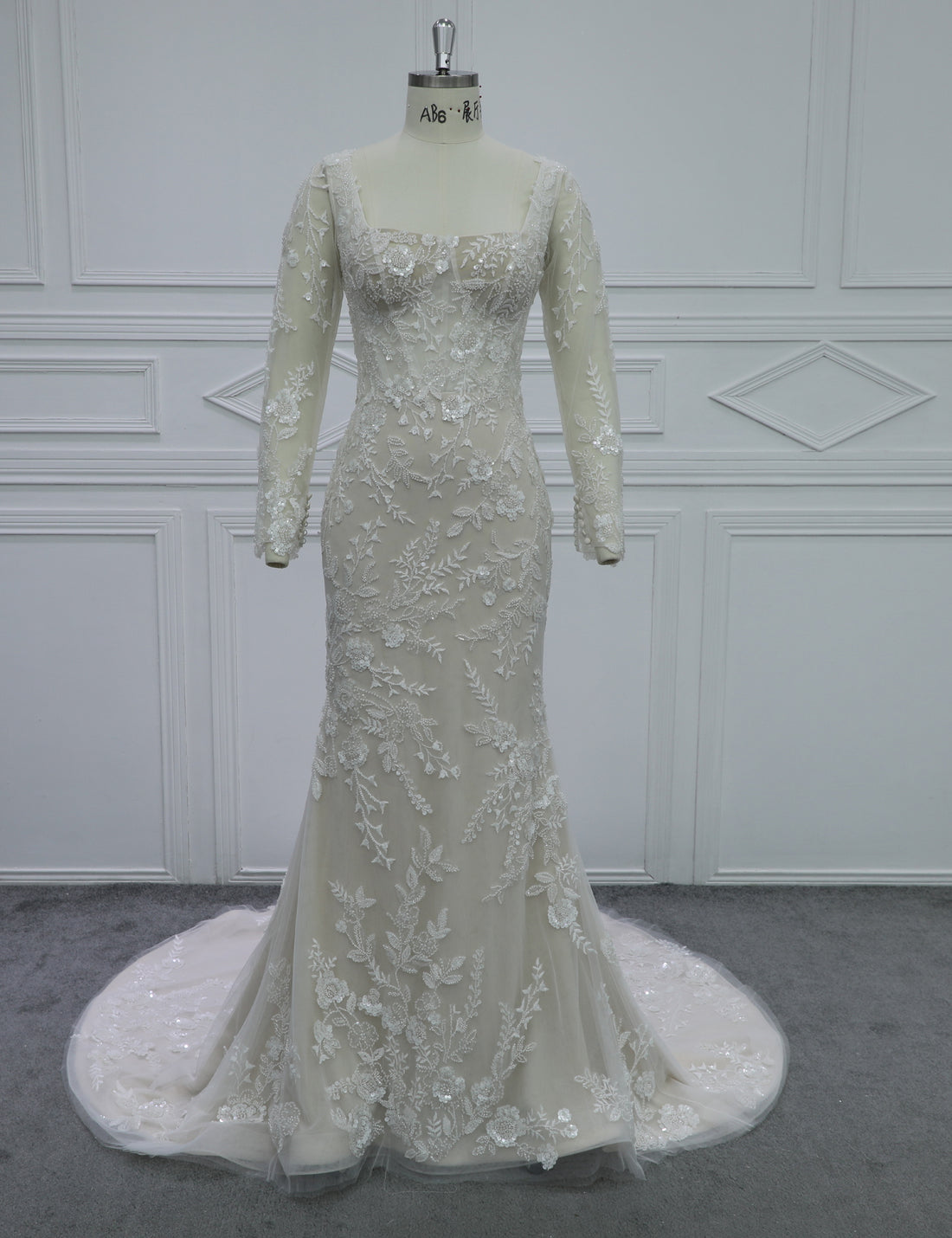 SS27 Modern Royal Hand Beaded Bridal Gown