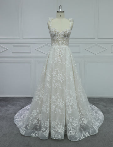 Elegant Mermaid Lace Wedding Dress With Custom Design