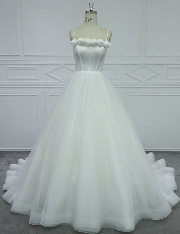 3D Flower Applique Wedding Dress Luxury Collection