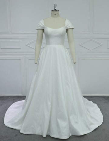Modern A-Line Satin Bridal Gown Manufacturer