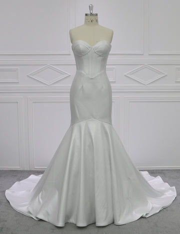 Satin Mermaid Wedding Dress Manufacturer