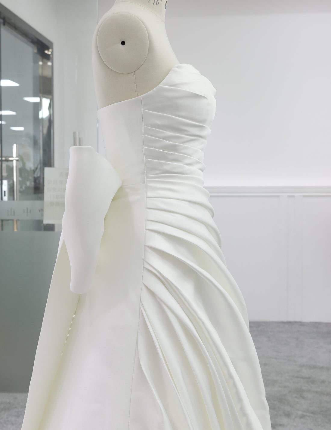 Elegant Satin A-Line Wedding Dress Factory Direct