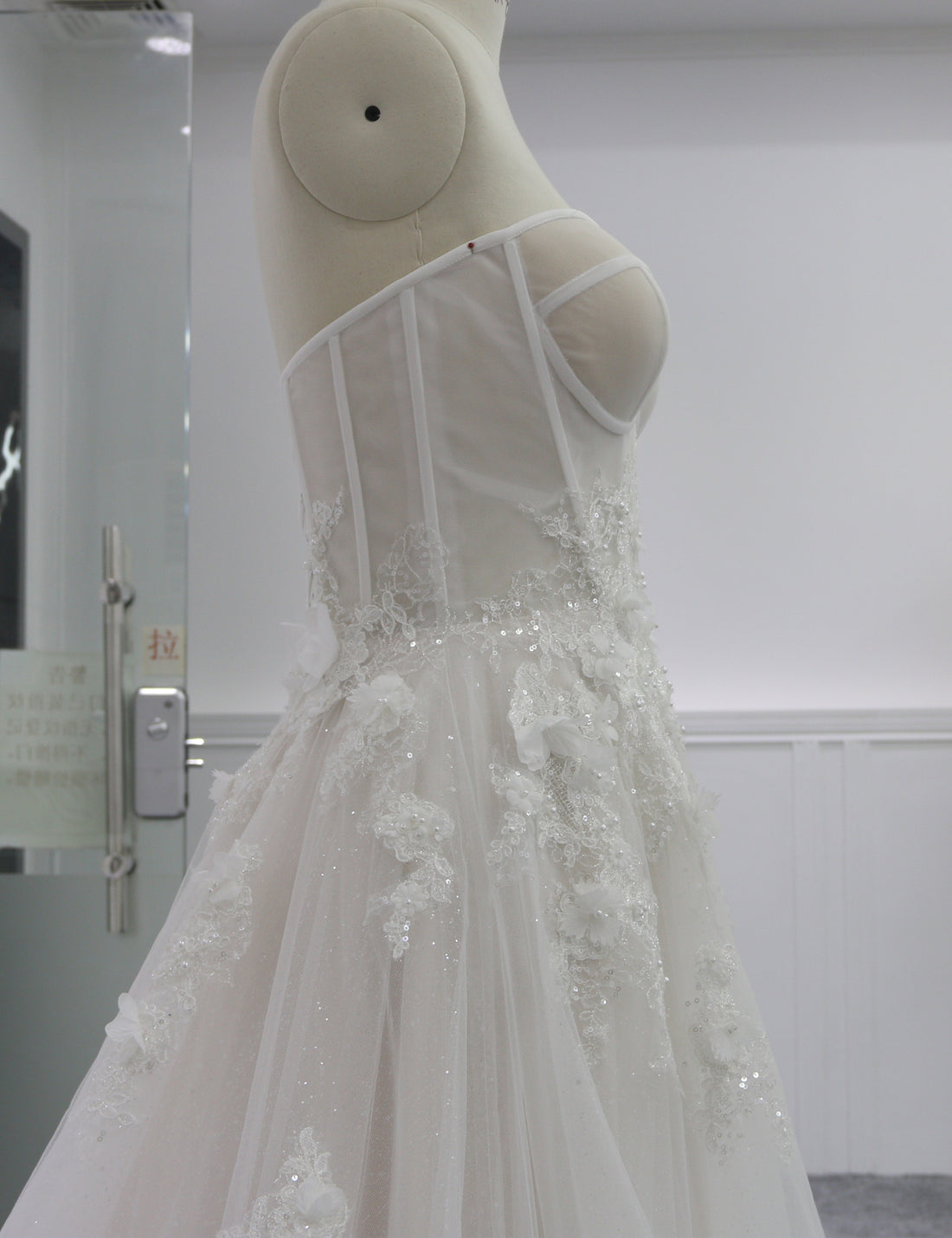 Luxury Bridal Gown with Classic A-Line Silhouette