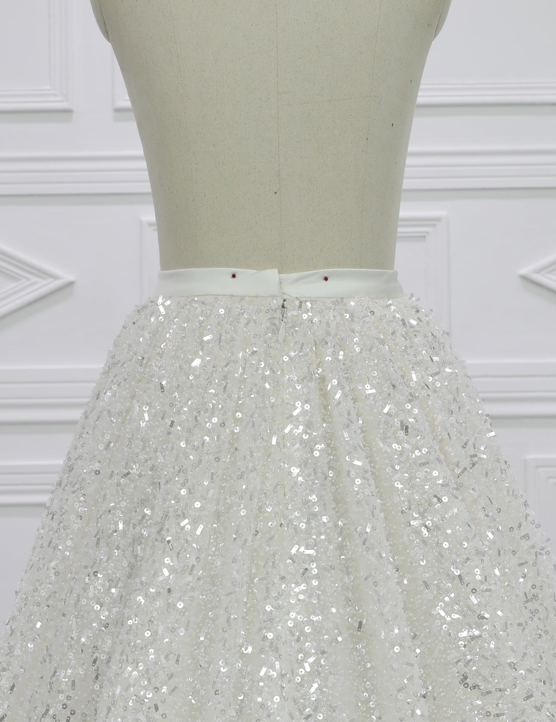 Modern Bridal Gown with Detachable Train