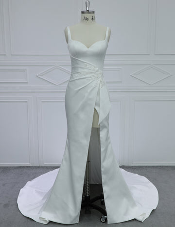 Luxury Minimalist Satin Wedding Dress Wholesale