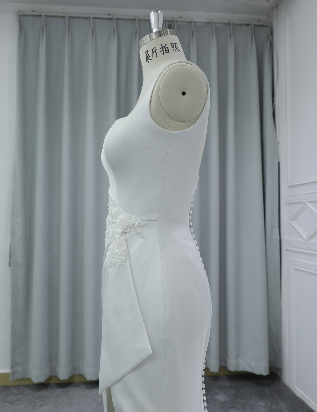 Luxury Minimalist Satin Wedding Dress Wholesale
