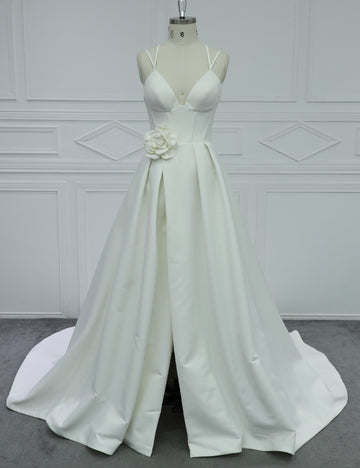Custom Minimal Wedding Dress for Bridal Boutique