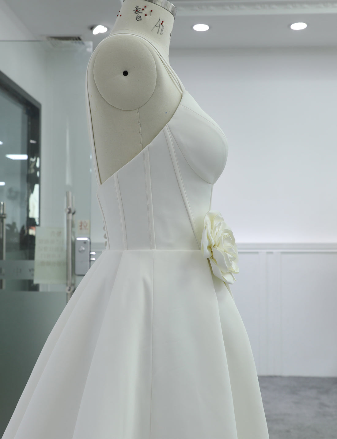Custom Minimal Wedding Dress for Bridal Boutique