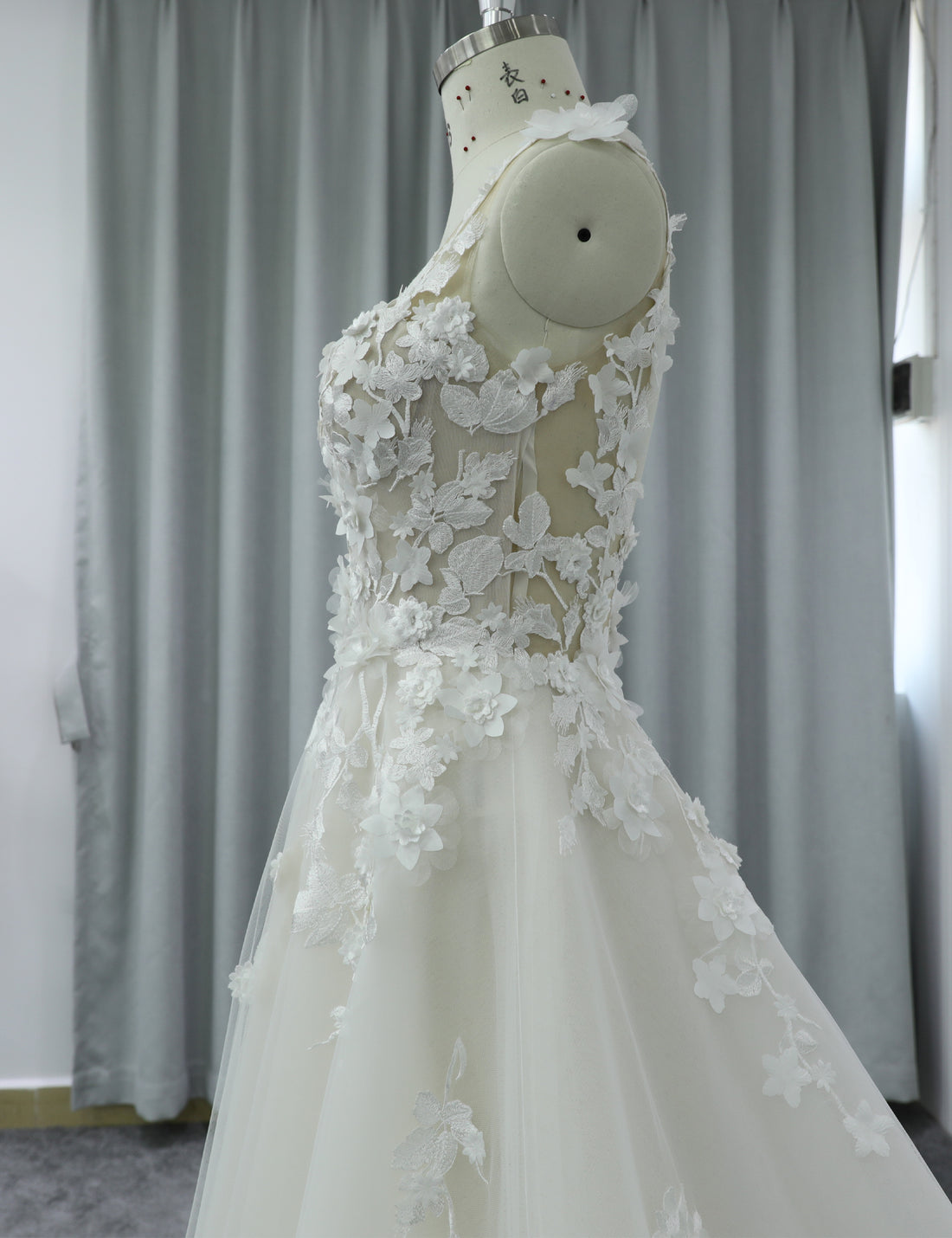 Luxury Bridal Gown with Dramatic Ball Gown Skirt