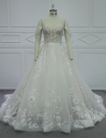 Elegant Structured Corset Princess Bridal Gown