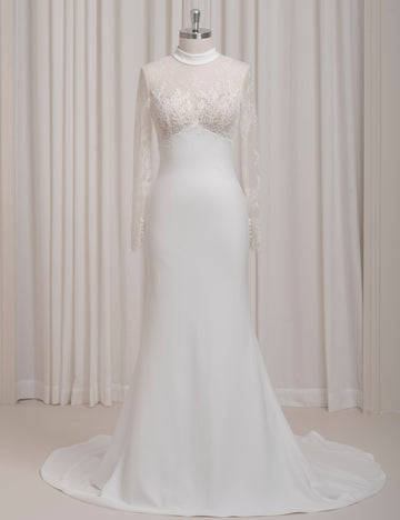 SS27 Custom Cathedral Train Wedding Dress Factory