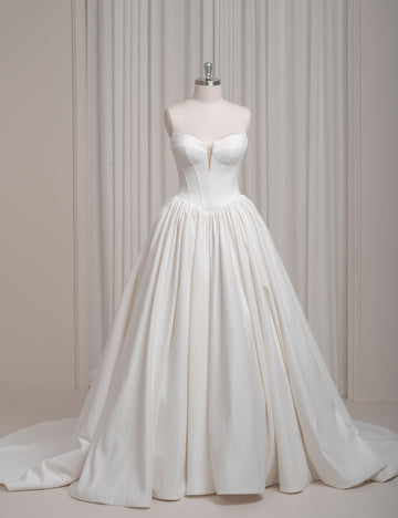 SS27 Luxury Strapless Wedding Gown | Bridal Manufacturer