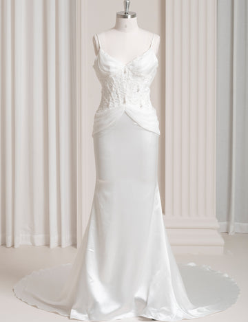 SS27 Custom Beaded Mermaid Wedding Dress Factory
