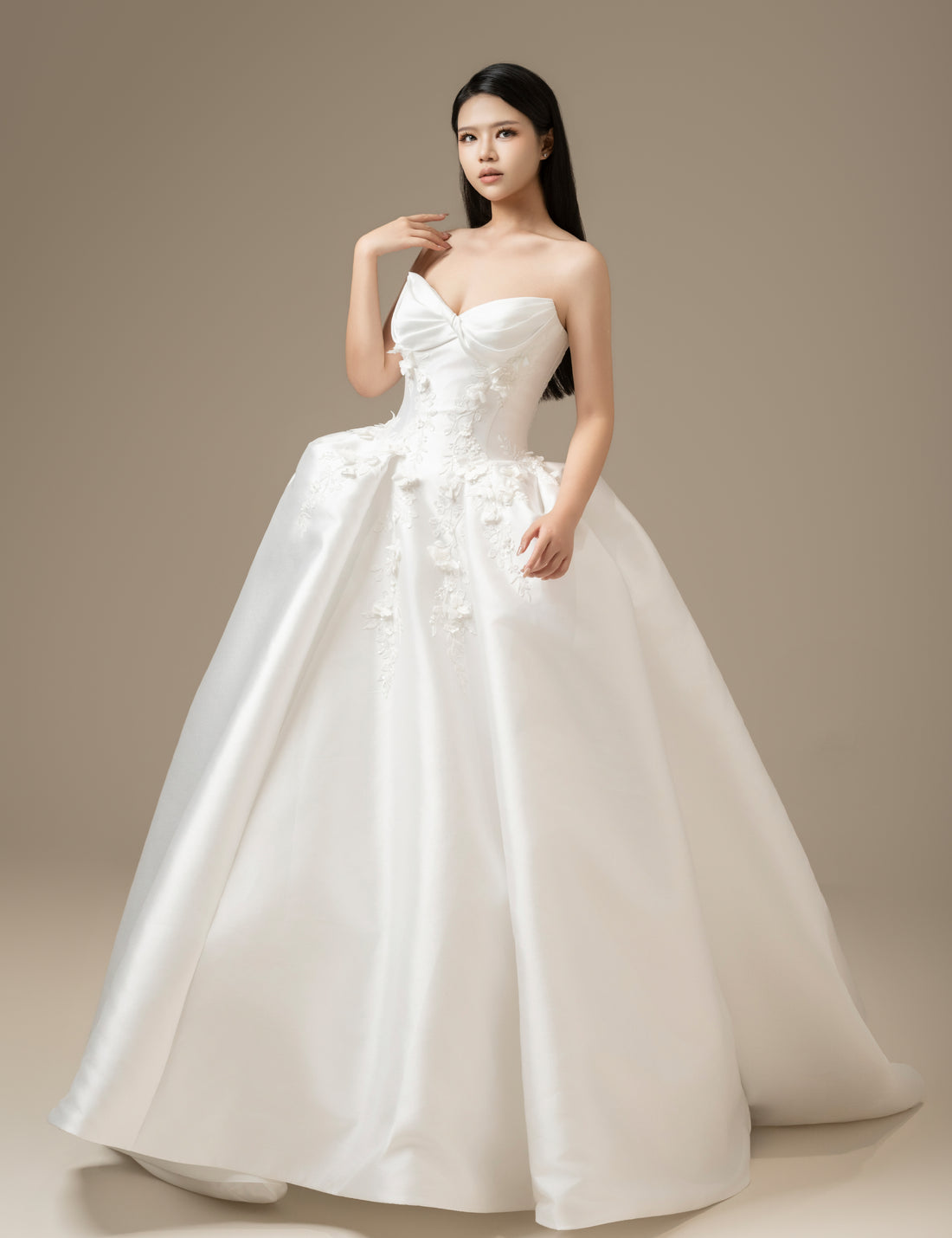 SS27 Clean Satin Bridal Gown | Private Label Wedding Dress