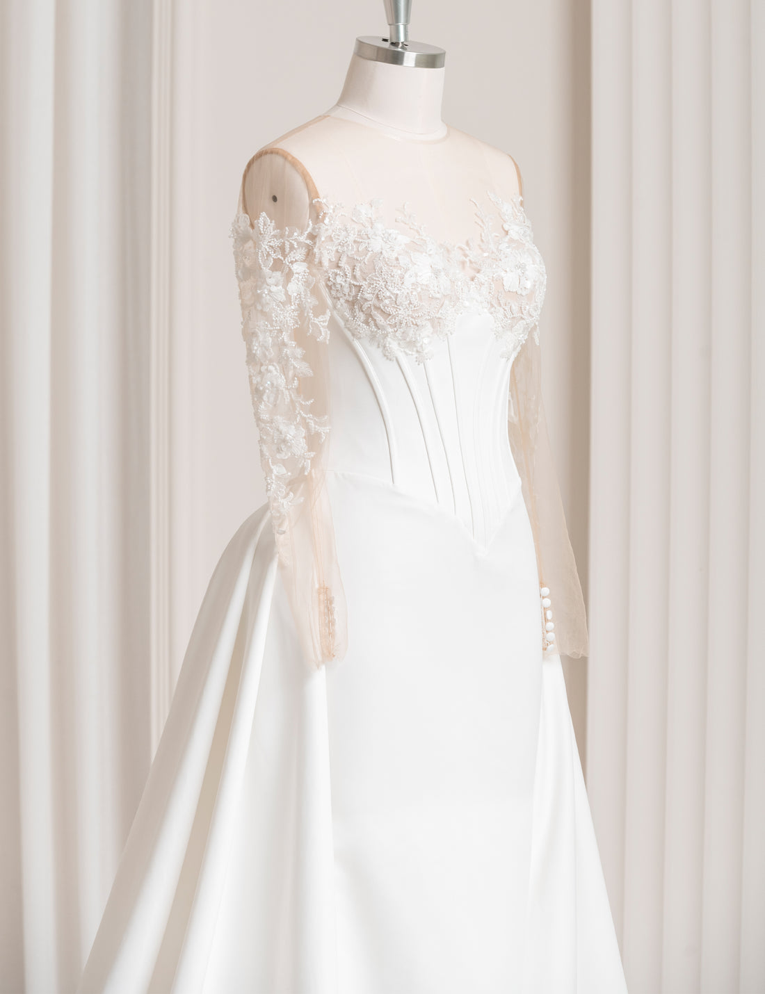 SS27 Romantic Corset Ball Gown Wedding Dress Wholesale